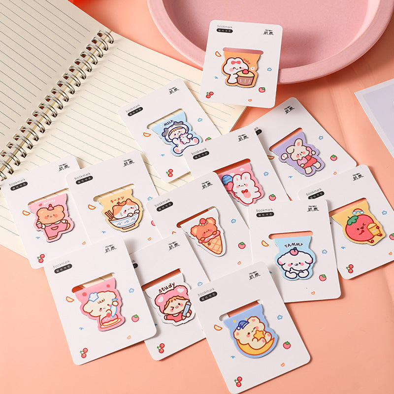 Charming magnetic bookmark of an Editable Cat