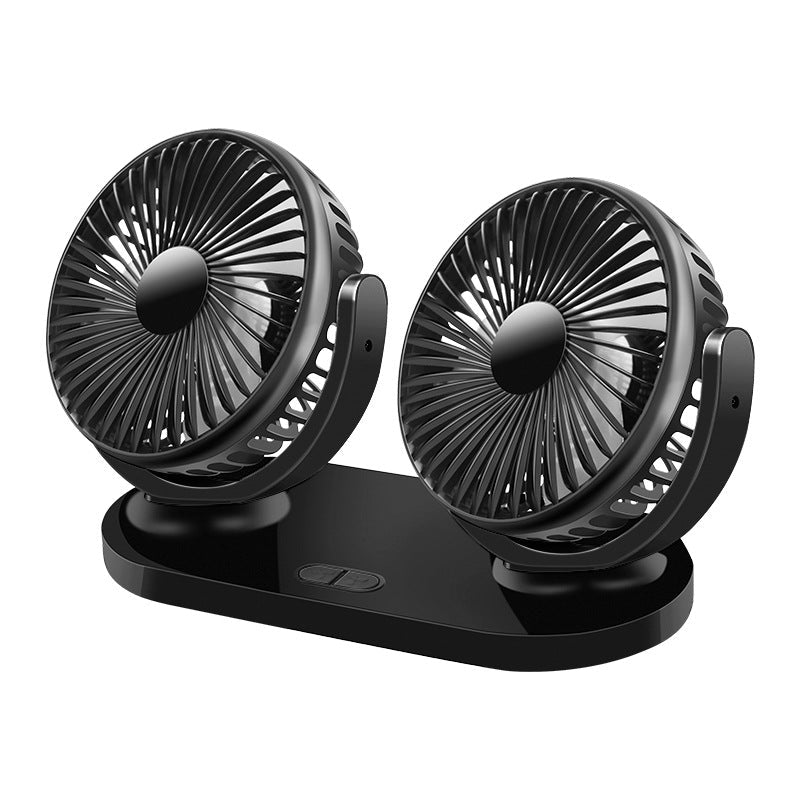 fan operating in truck cabin