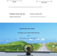 car fan with suction mount
