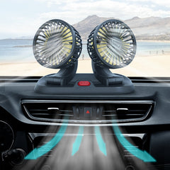 fan operating in truck cabin