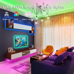 Control device for RGB LED strip and app interface