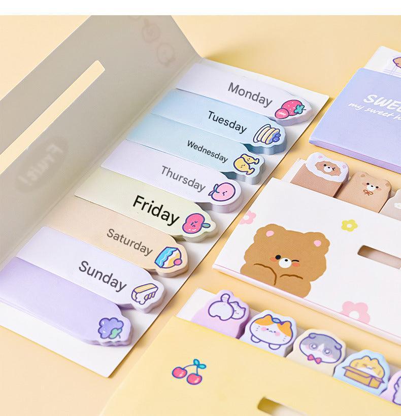 Cute Bear Sticky Note Design