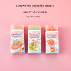 kids' fruit erasers for sketching