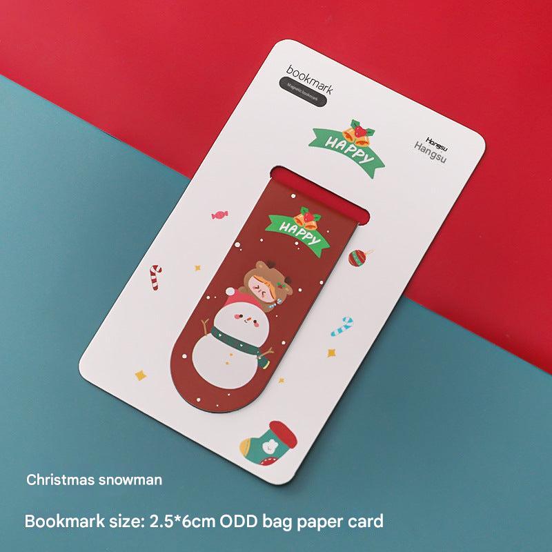 Magnetic Christmas bookmarks for avid readers