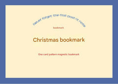 Festive Christmas stocking magnetic bookmark