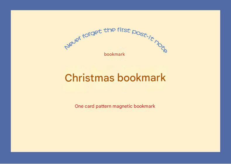 Festive Christmas stocking magnetic bookmark