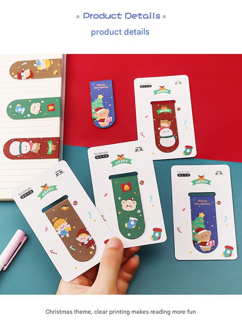 Colourful girl-themed magnetic bookmark