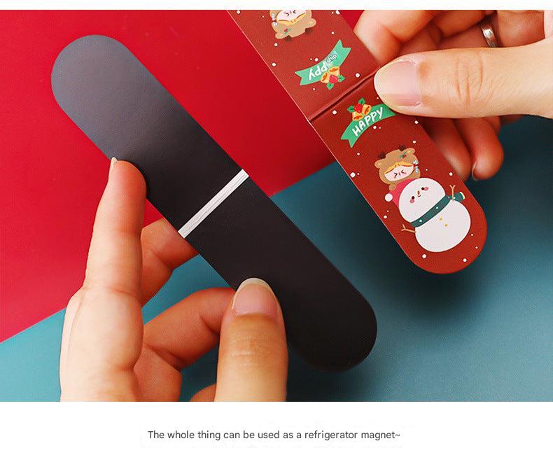 Durable magnetic bookmark with festive appeal