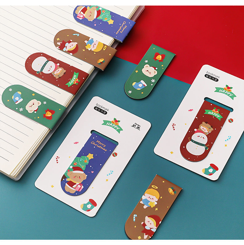 Colourful girl-themed magnetic bookmark