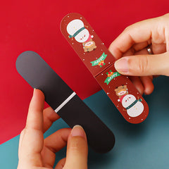 Magnetic bookmark featuring holiday gifts