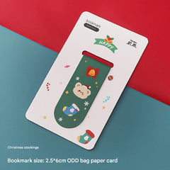 Durable magnetic bookmark with festive appeal