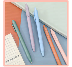 Assorted macaron coloured gel pens for writing