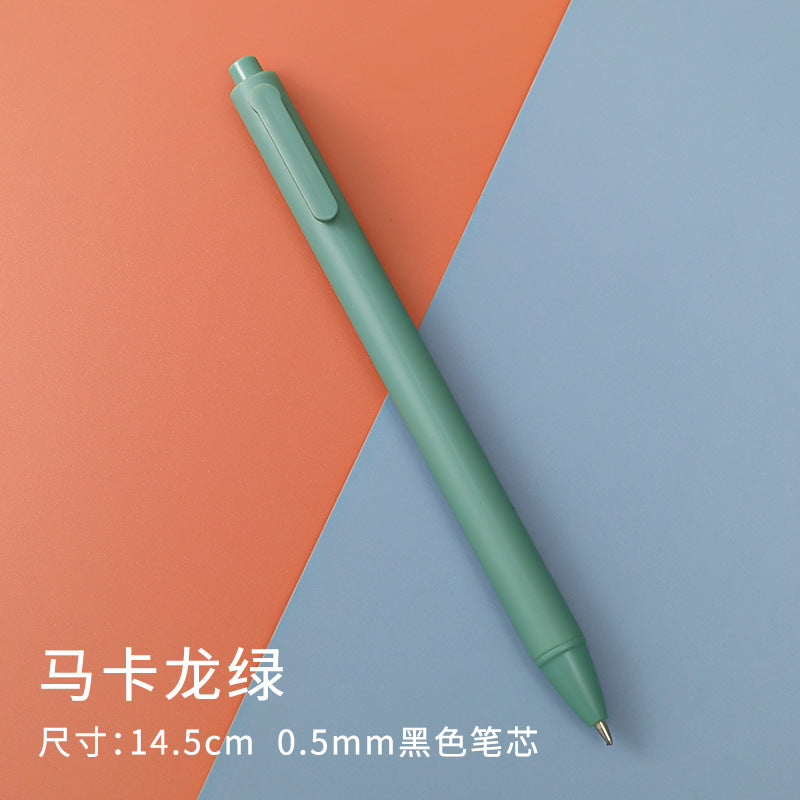 Writing sample with macaron gel pens