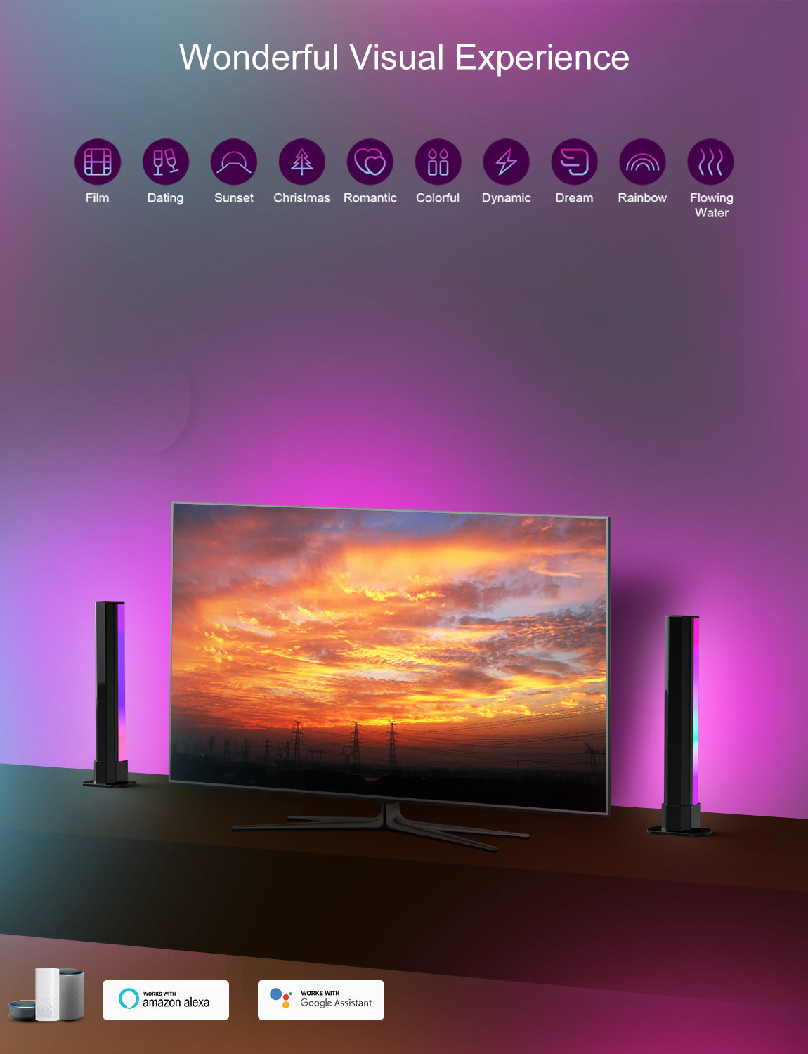 Smart desk lamp showcasing modern design