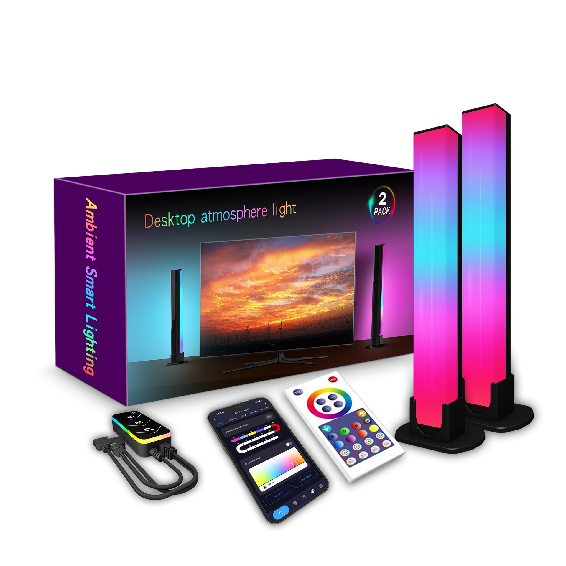 Smart lamp with Bluetooth connectivity and app control