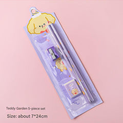 Kids Cartoon Themed School Supplies Set Image 1