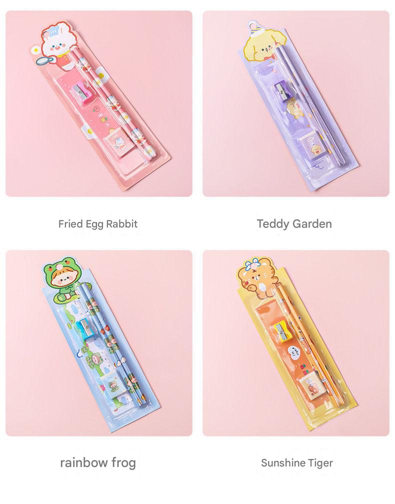 Cute Cartoon School Kit Components Image 8