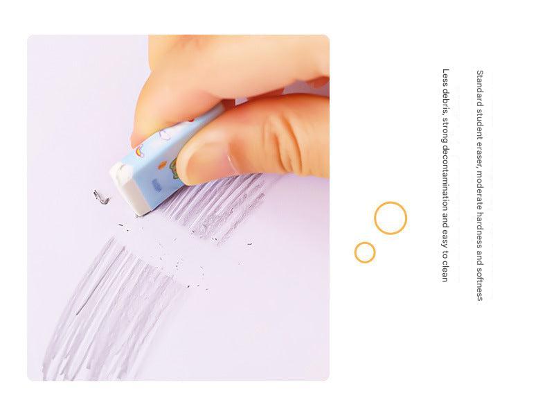 Colorful Cartoon School Supplies Image 3