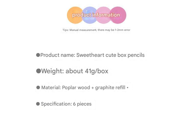 Complete set of colourful pencils with erasers image 6