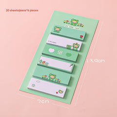 Eco-friendly cartoon sticky notes display