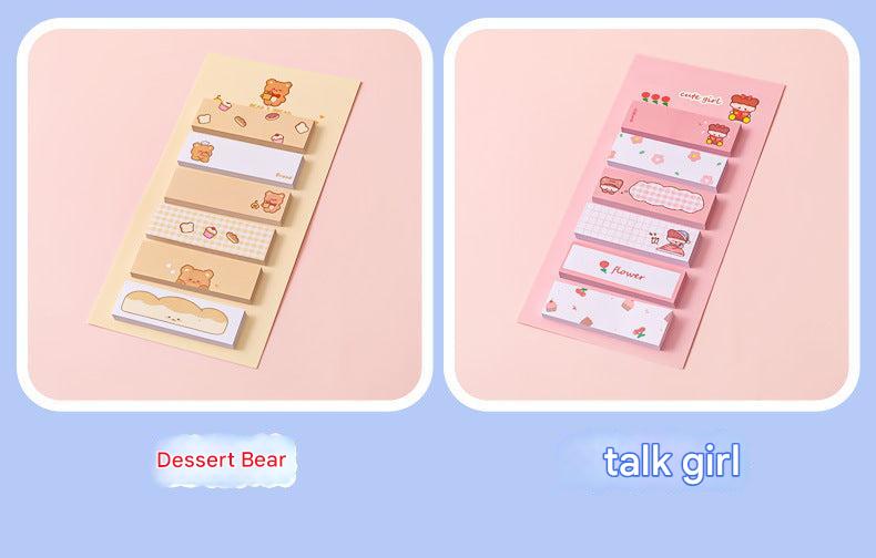 Creative memo pad with Dessert Bear characters
