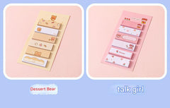 Creative memo pad with Dessert Bear characters