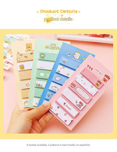 Rainbow Frog themed sticky notes