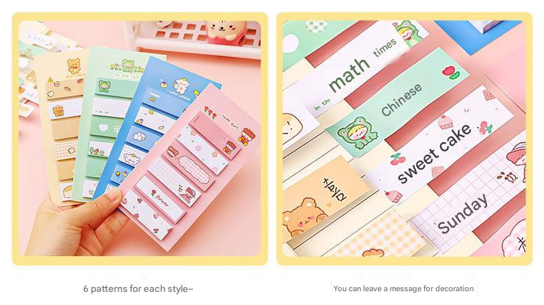 Fun designs sticky notes on a desk