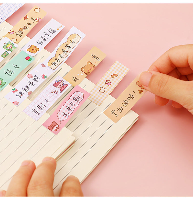 Creative memo pad with Dessert Bear characters