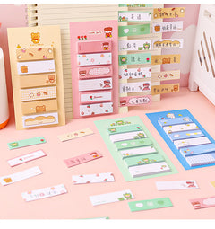 Pack of assorted cartoon sticky note pads