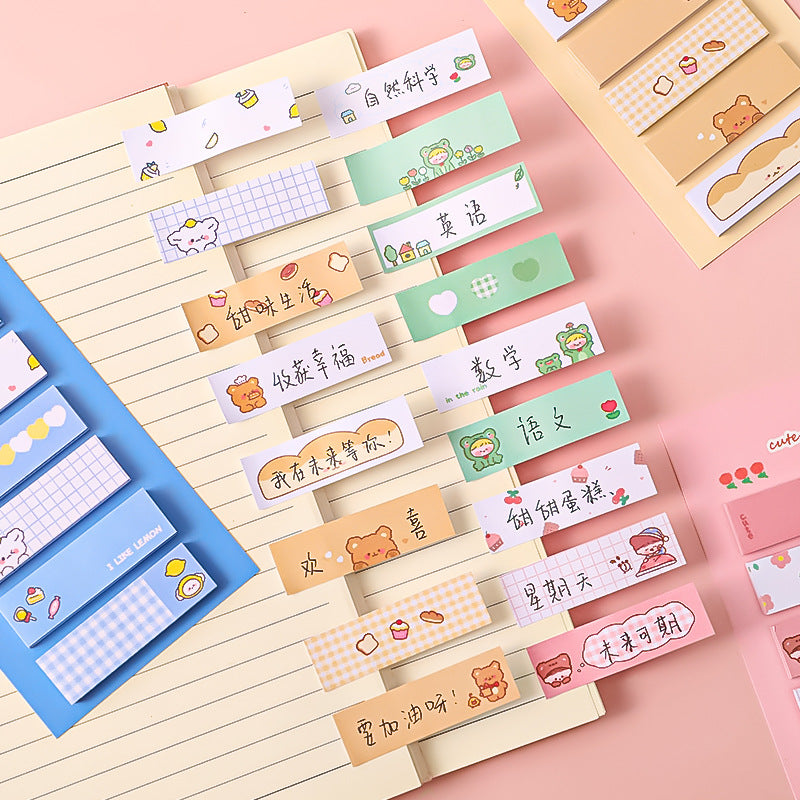Creative memo pad with Dessert Bear characters