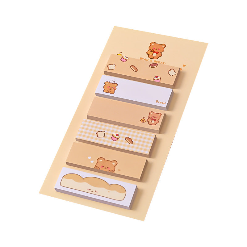 Pack of assorted cartoon sticky note pads