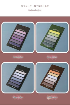 Morandi gradient sticky note pack on desk