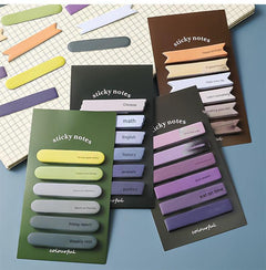 pack of vibrant sticky notes in various shades