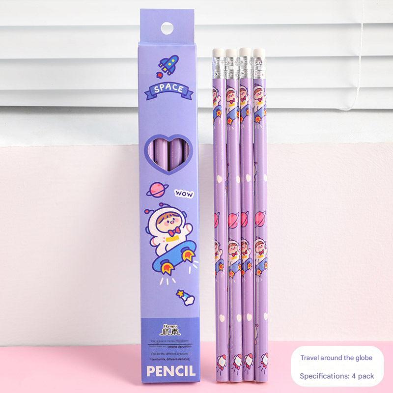 packaging of kids astronaut pencils