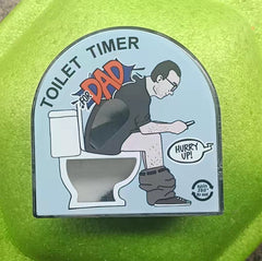 Close-up of Toilet Timer Showing Sand Flow