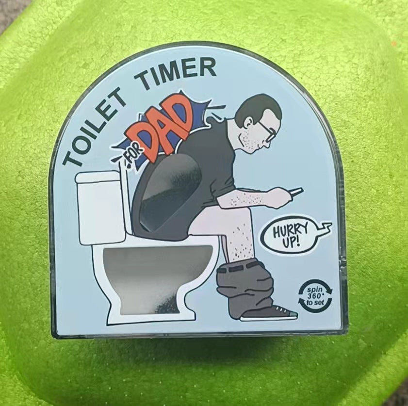 Close-up of Toilet Timer Showing Sand Flow