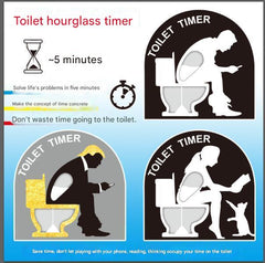 Colorful Sand Clock - Toilet Timer in Action
