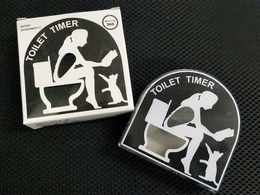 Colorful Sand Clock - Toilet Timer in Action