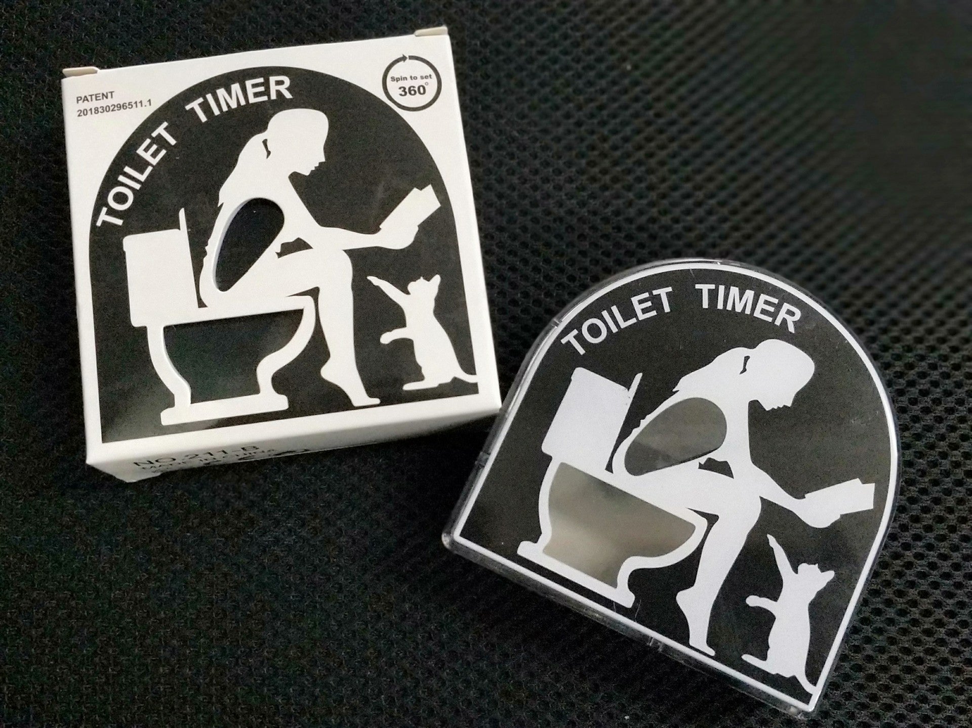 Colorful Sand Clock - Toilet Timer in Action
