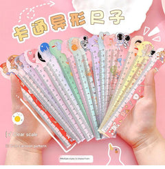 Cute cartoon-themed ruler with characters