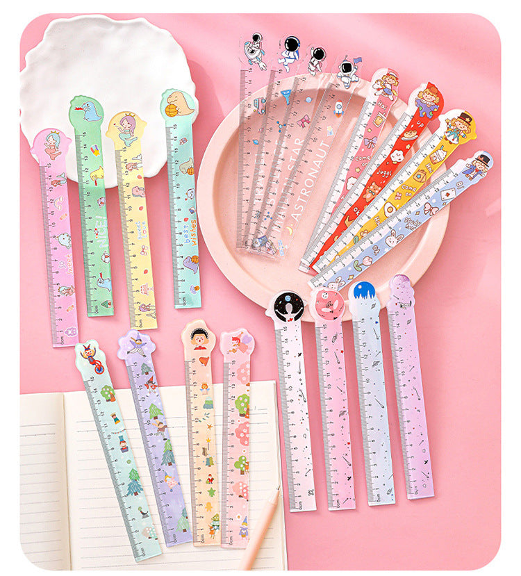 Ruler with cartoon theme for drawing