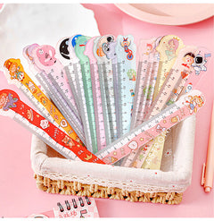 Durable plastic ruler with fun designs