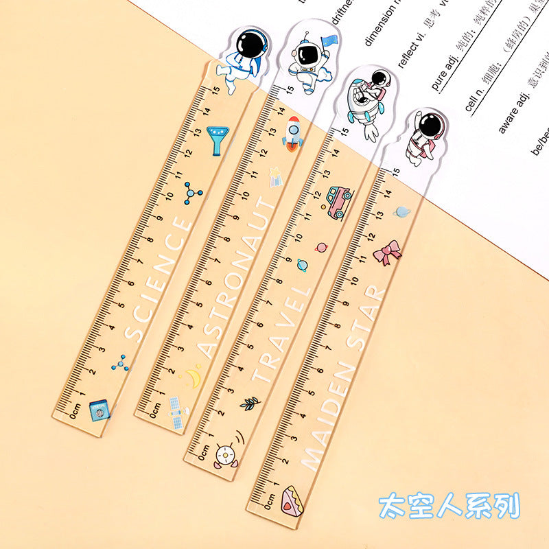 Educational measuring tool with cartoon design