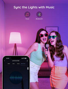 Dimmable RGB smart bulb demonstration