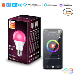 Packaging of smart LED light bulb with features