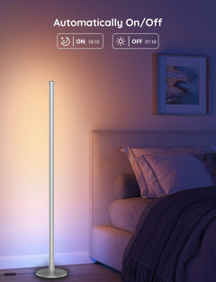 Contemporary RGB Floor Lamp in a stylish interior