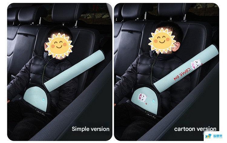 Universal children's car safety belt cushion in Mystic Black