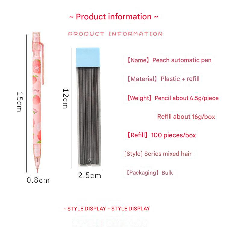 Colourful non-sharpening press pencils for school use
