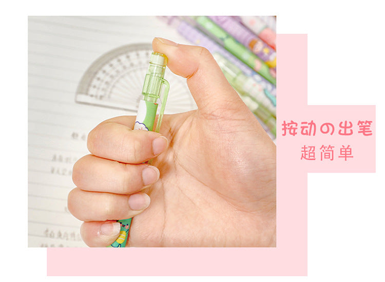 Cute peach-themed mechanical pencil with fun design